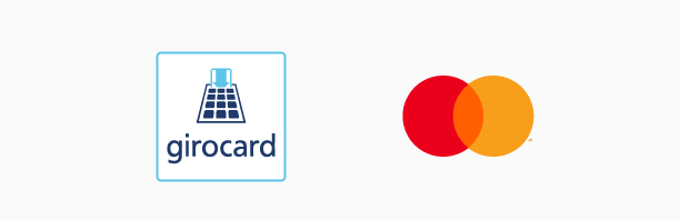BankCard der Sparda-Bank Berlin: girocard und Mastercard – Debitkarte Bankkarte der Sparda-Bank Berlin ist eine Debitkarte mit Symbolen für girocard und Mastercard